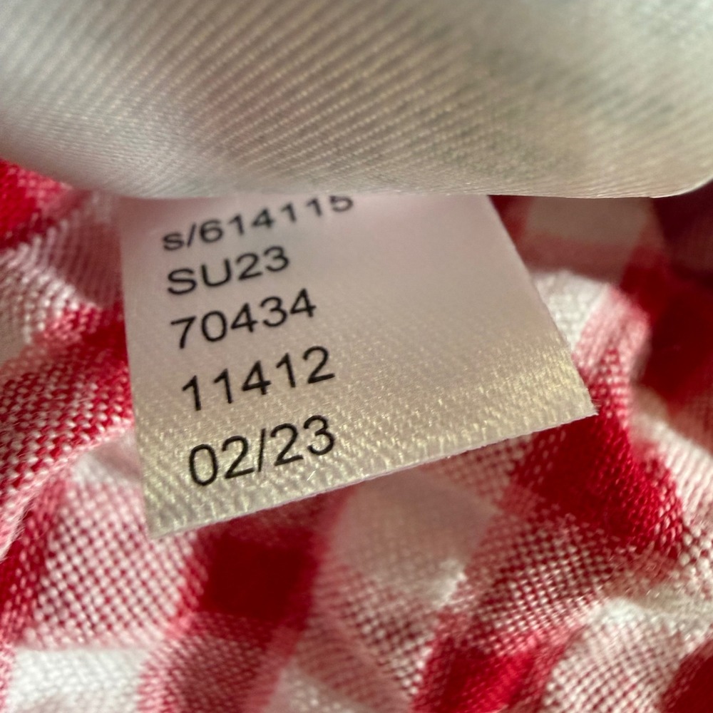 NWT LOFT Size 8 Picnic Gingham Cotton Puff Sleeve Dress Cottagecore Seersucker - Picture 12 of 12